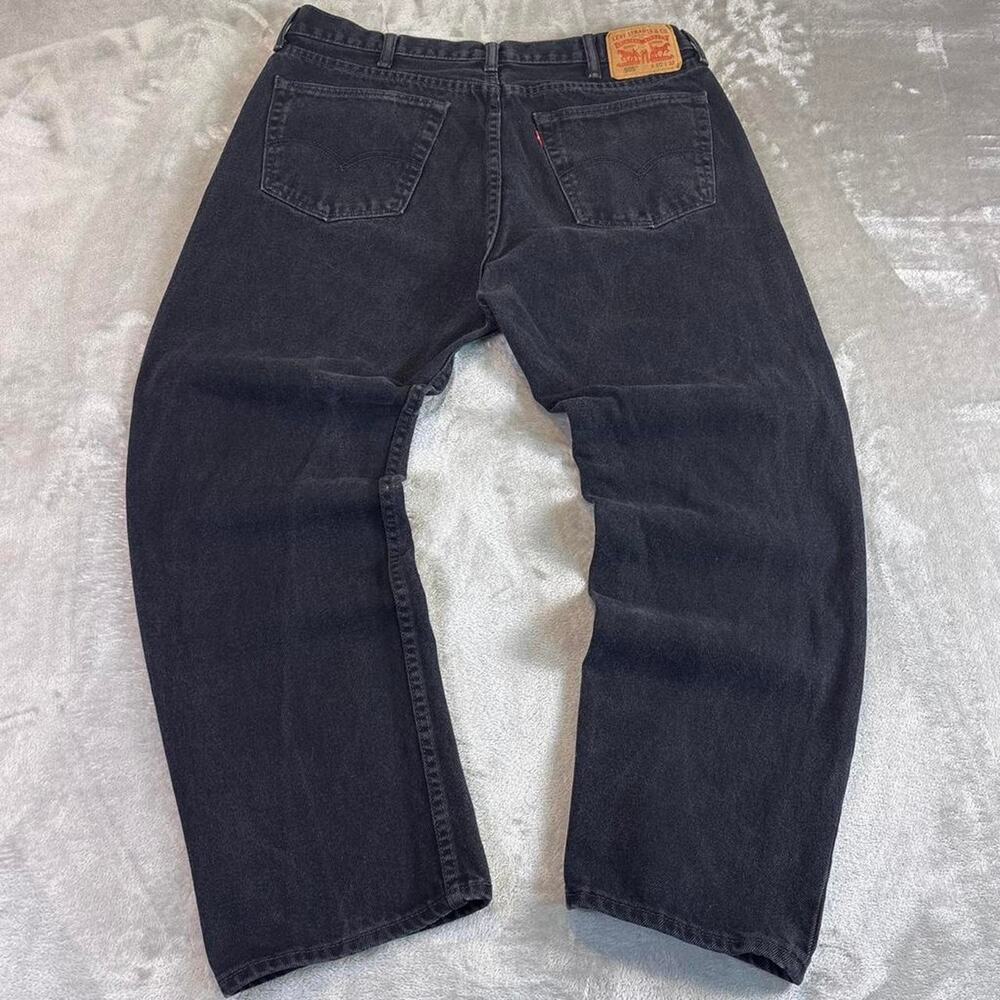 Levi’s 505 Black Denim Jeans Men’s W40 L32 Regular Fit Straight Leg